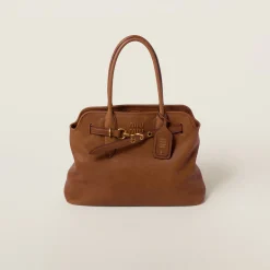 Oak Aventure Nappa Leather Bag | Miu Miu