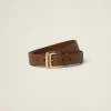 Oak Nappa Leather Belt | Miu Miu