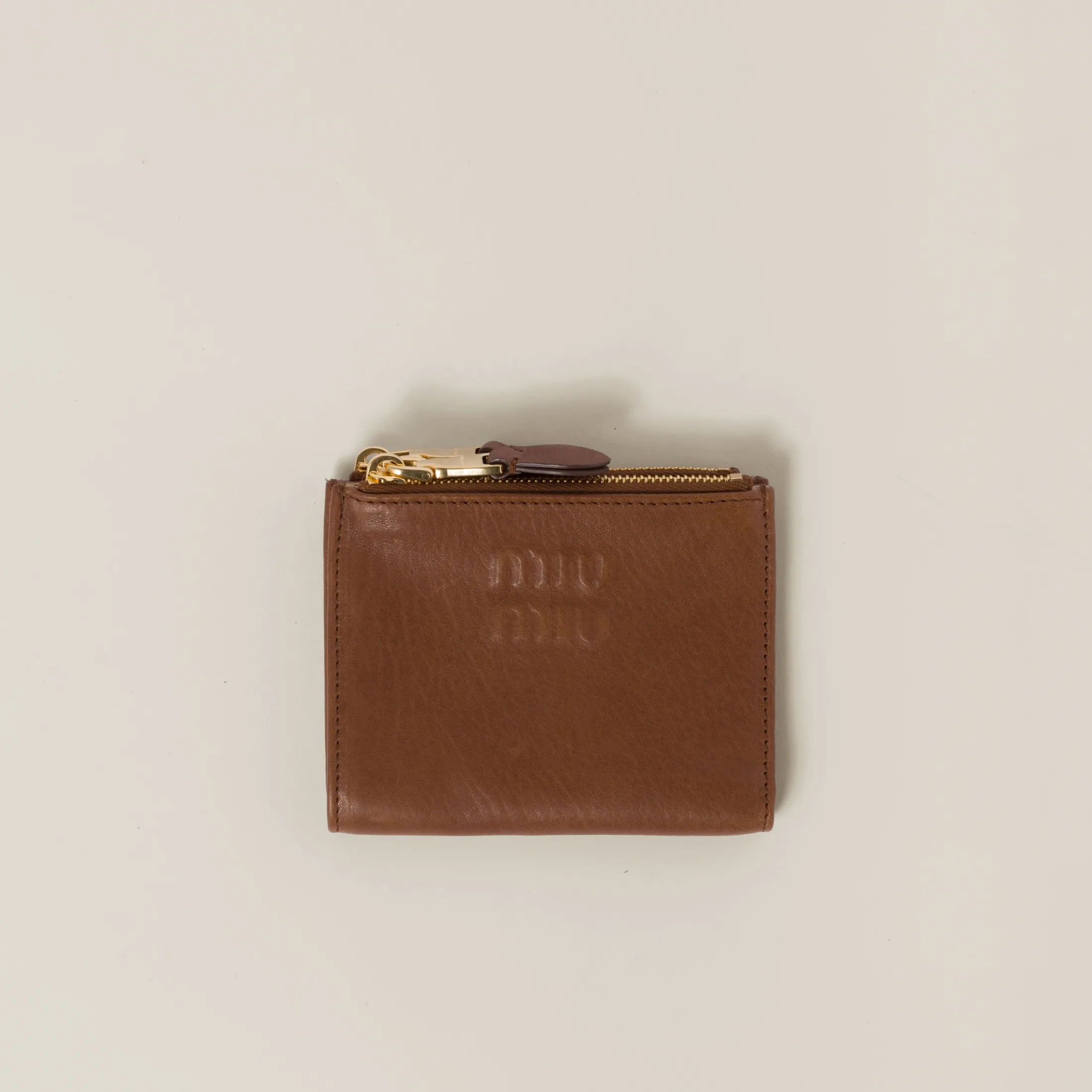 Oak Small Nappa Leather Wallet | Miu Miu