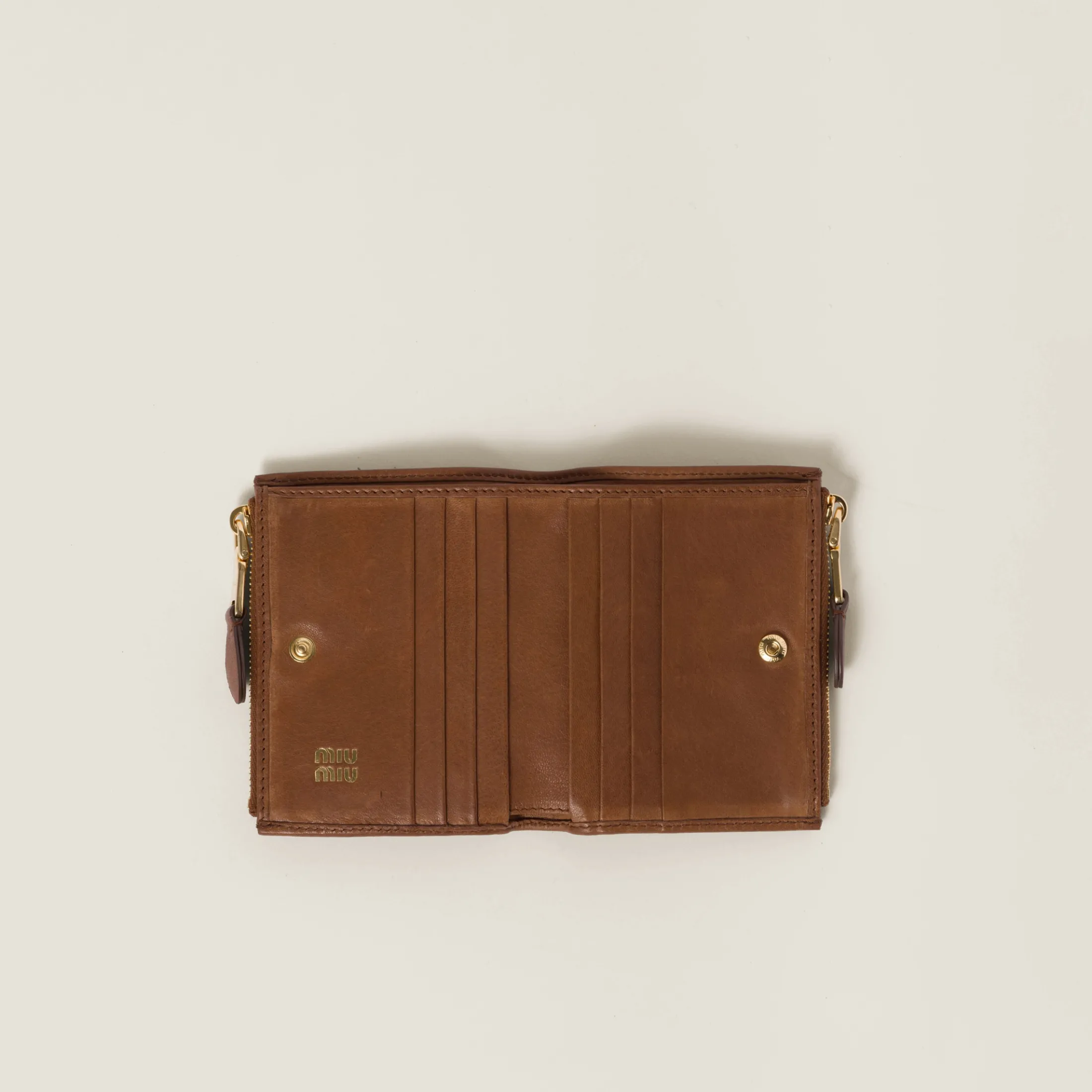 Oak Small Nappa Leather Wallet | Miu Miu