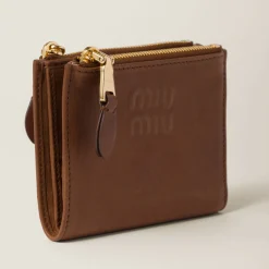 Oak Small Nappa Leather Wallet | Miu Miu