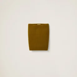 Ochre Corduroy Skirt | Miu Miu