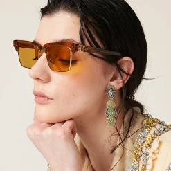 Ochre Lenses Miu Miu Runway Sunglasses | Miu Miu