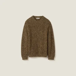 Olive Green Wool And Cashmere Sweater | Miu Miu