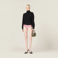 Opal Embroidered Silk And Wool Panties | Miu Miu