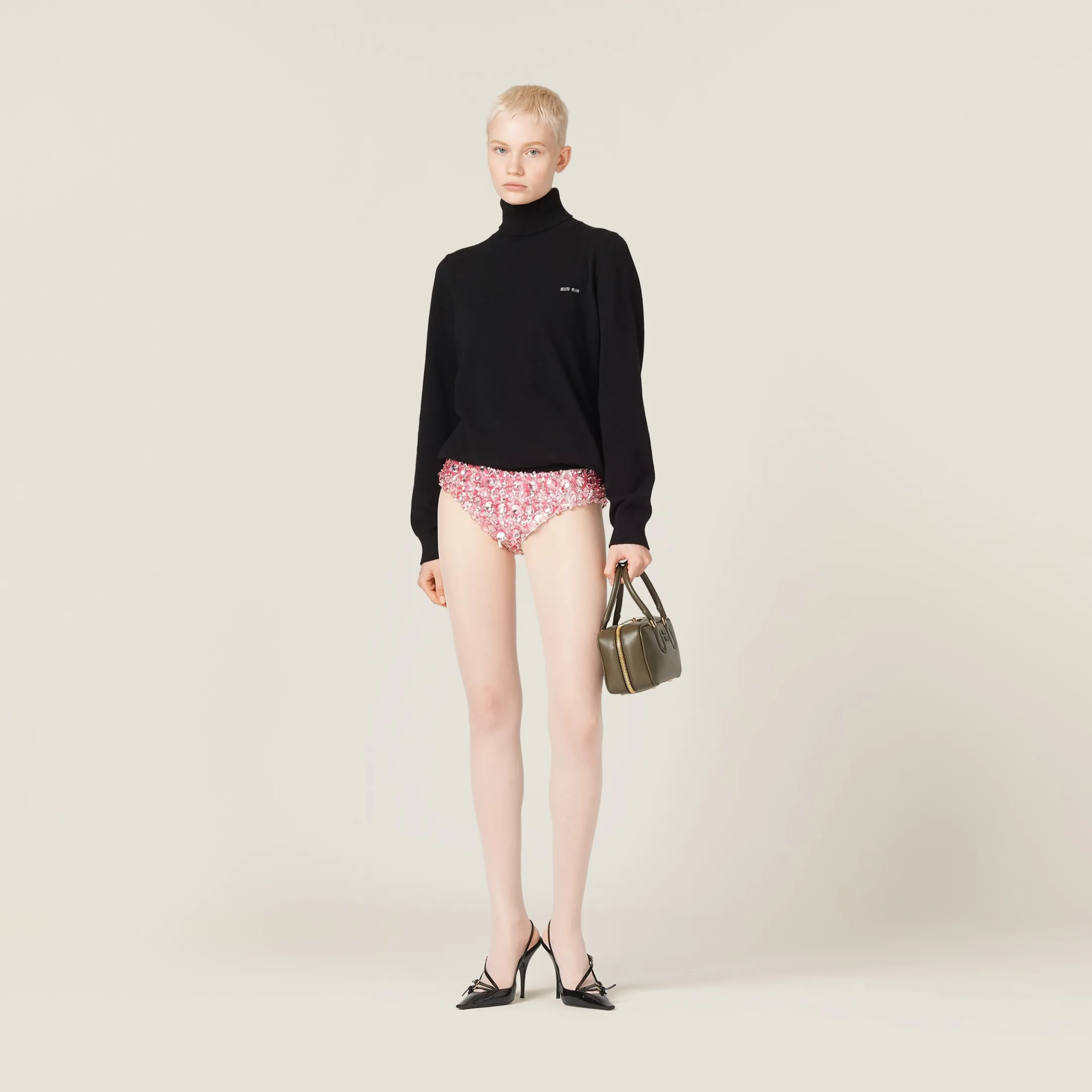 Opal Embroidered Silk And Wool Panties | Miu Miu