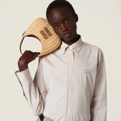 Opal Poplin Shirt | Miu Miu