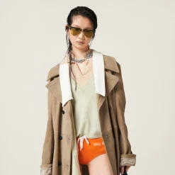 Orange Nylon Swimsuit | Miu Miu