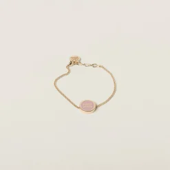 Orchid Pink Enameled Metal Bracelet | Miu Miu