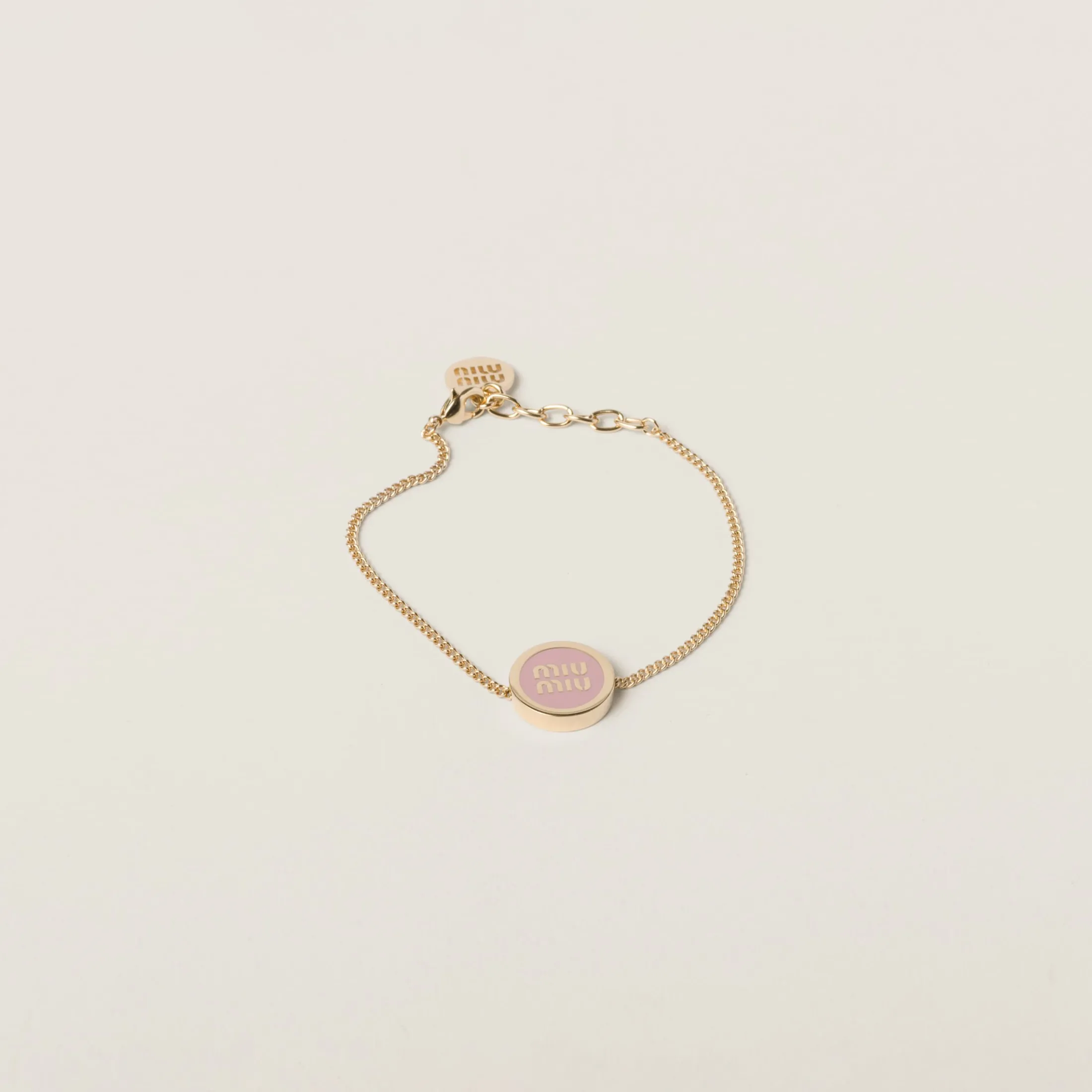 Orchid Pink Enameled Metal Bracelet | Miu Miu