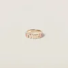 Orchid Pink Enameled Metal Ring | Miu Miu