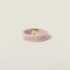 Orchid Pink Plexiglas And Metal Bracelet | Miu Miu