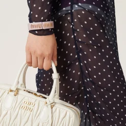 Orchid Pink Plexiglas And Metal Bracelet | Miu Miu