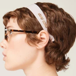 Orchid Pink Plexiglas Headband | Miu Miu