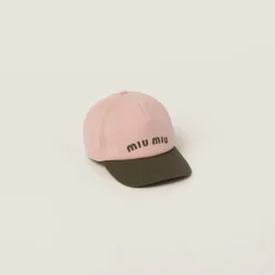 Orchid Pink/military Drill Baseball Cap | Miu Miu