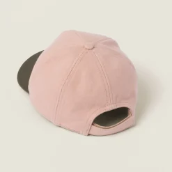 Orchid Pink/military Drill Baseball Cap | Miu Miu