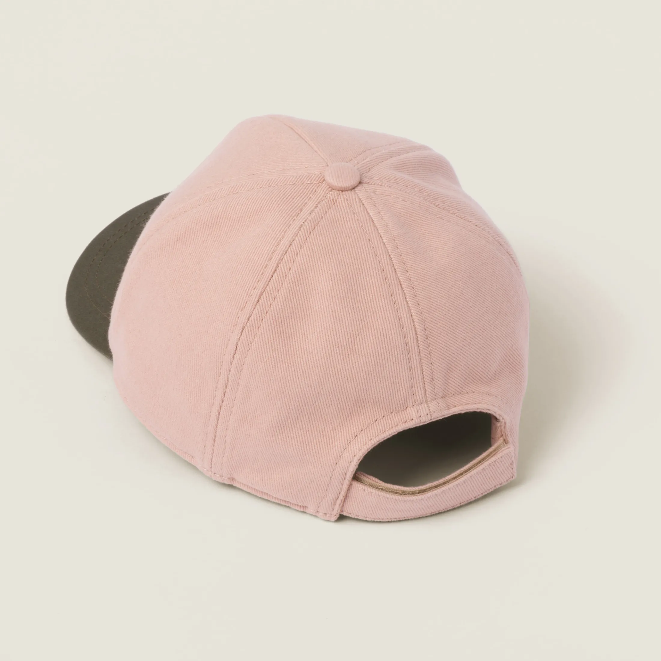 Orchid Pink/military Drill Baseball Cap | Miu Miu