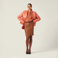 Peach Nylon Cardigan | Miu Miu