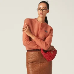Peach Nylon Cardigan | Miu Miu