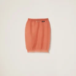 Peach Nylon Skirt | Miu Miu