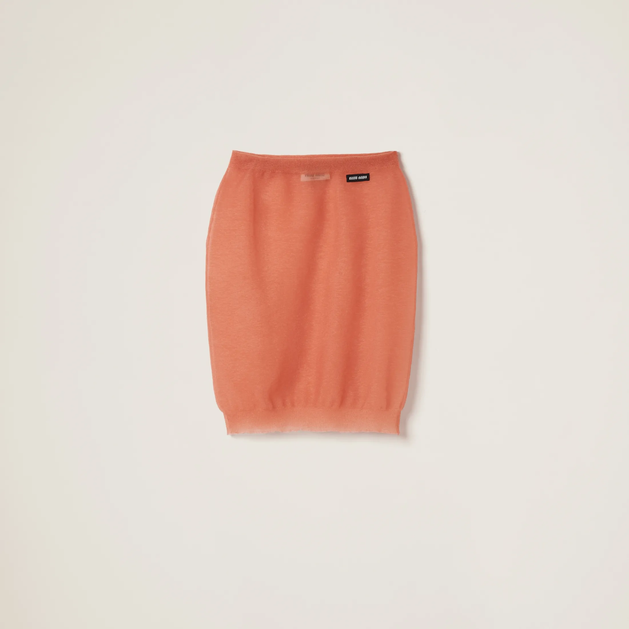 Peach Nylon Skirt | Miu Miu
