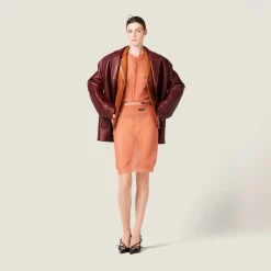 Peach Nylon Skirt | Miu Miu