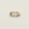 Peridot Metal Bracelet With Crystals | Miu Miu