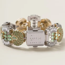 Peridot Metal Bracelet With Crystals | Miu Miu