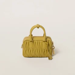 Pineapple Arcadie Matelassé Nappa Leather Bag | Miu Miu