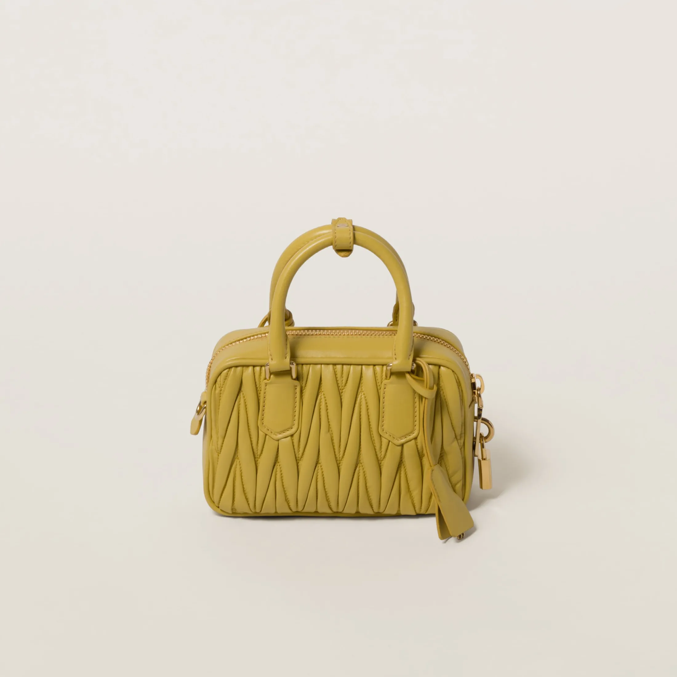 Pineapple Arcadie Matelassé Nappa Leather Bag | Miu Miu
