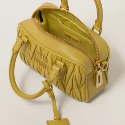 Pineapple Arcadie Matelassé Nappa Leather Bag | Miu Miu