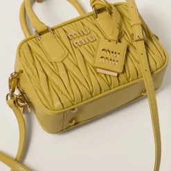 Pineapple Arcadie Matelassé Nappa Leather Bag | Miu Miu