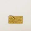 Pineapple Matelassé Nappa Leather Envelope Wallet | Miu Miu