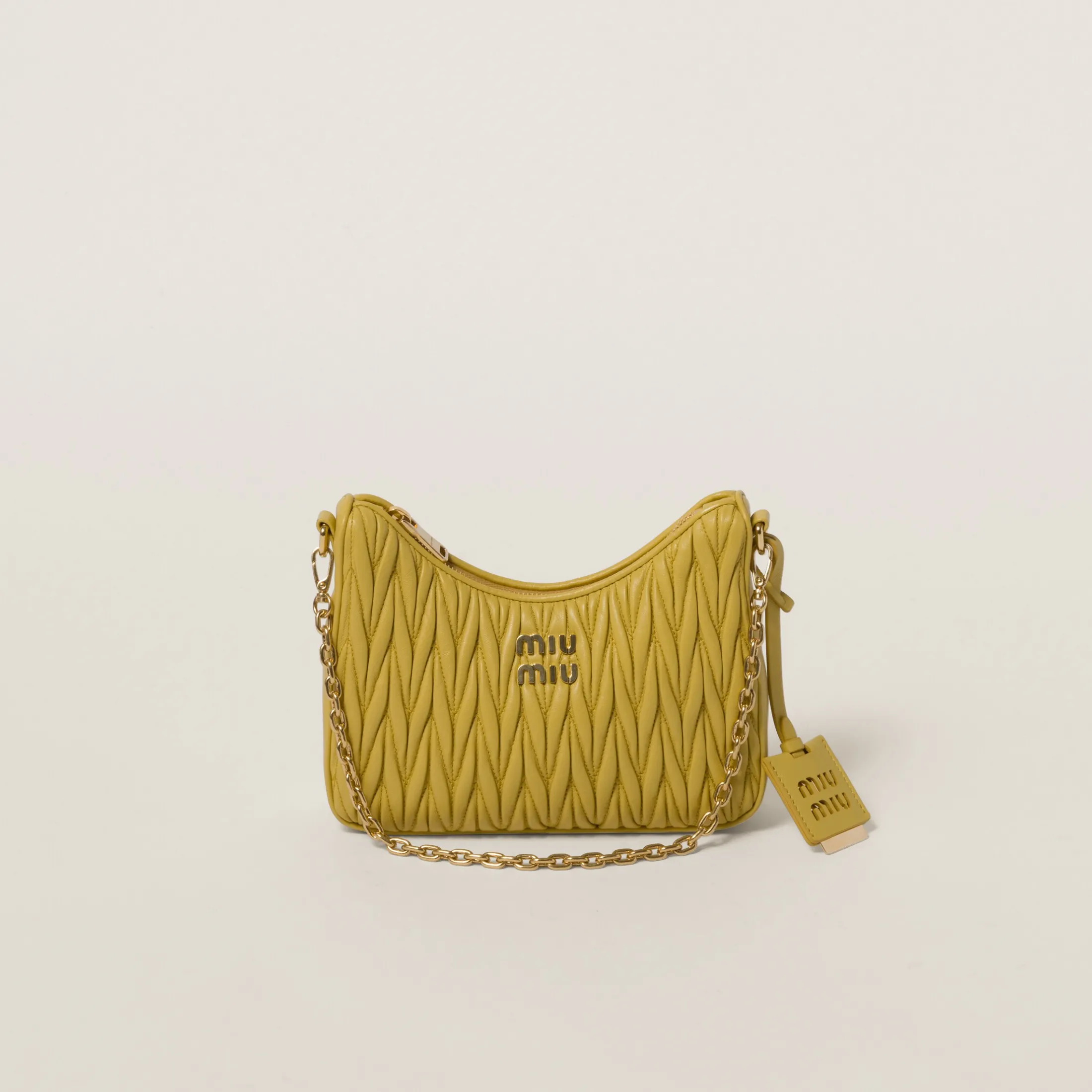 Pineapple Matelassé Nappa Leather Shoulder Bag | Miu Miu