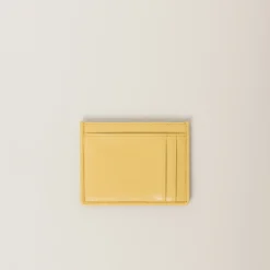 Pineapple Matelassé Nappa Leather Card Holder | Miu Miu