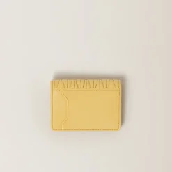 Pineapple Matelassé Nappa Leather Card Holder | Miu Miu