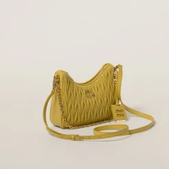 Pineapple Matelassé Nappa Leather Shoulder Bag | Miu Miu