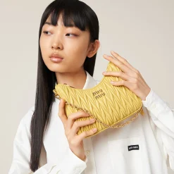 Pineapple Matelassé Nappa Leather Shoulder Bag | Miu Miu