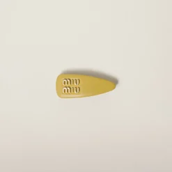Pineapple Nappa Leather Hair Clip | Miu Miu