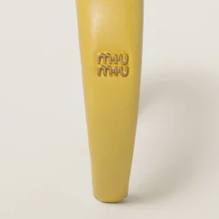 Pineapple Nappa Leather Headband | Miu Miu