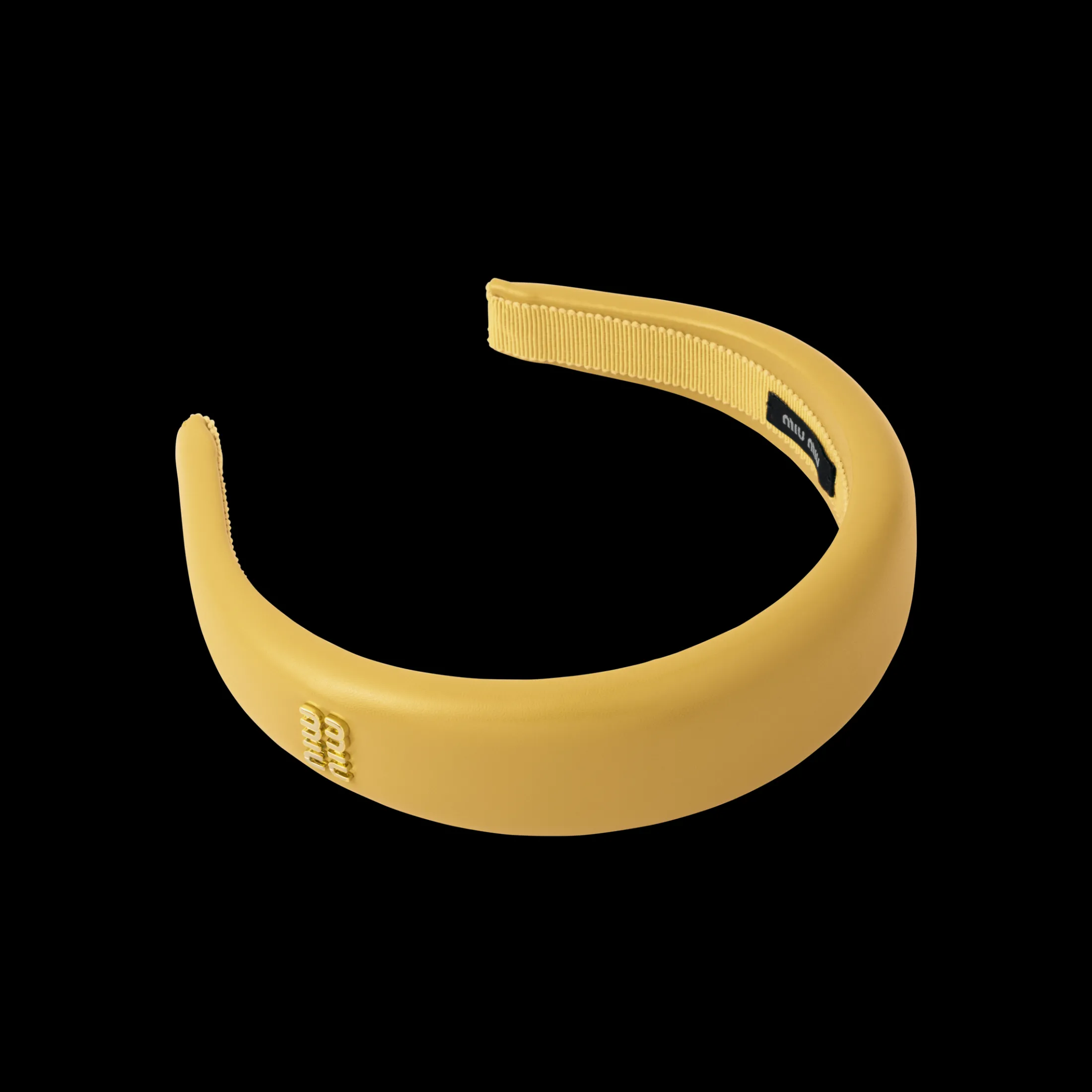 Pineapple Nappa Leather Headband | Miu Miu