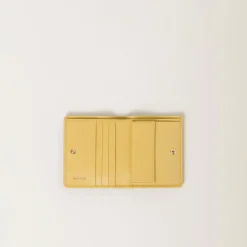Pineapple Small Matelassé Nappa Leather Wallet | Miu Miu
