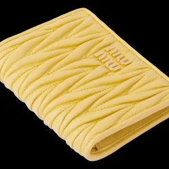 Pineapple Small Matelassé Nappa Leather Wallet | Miu Miu