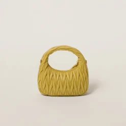 Pineapple Wander Matelassé Nappa Leather Hobo Bag | Miu Miu