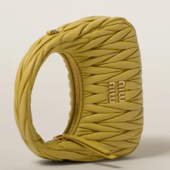 Pineapple Wander Matelassé Nappa Leather Hobo Bag | Miu Miu