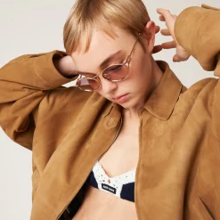 Pink Beg Shaded Lenses Miu Miu Logo Sunglasses | Miu Miu