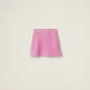 Pink Cashmere And Silk Skirt | Miu Miu