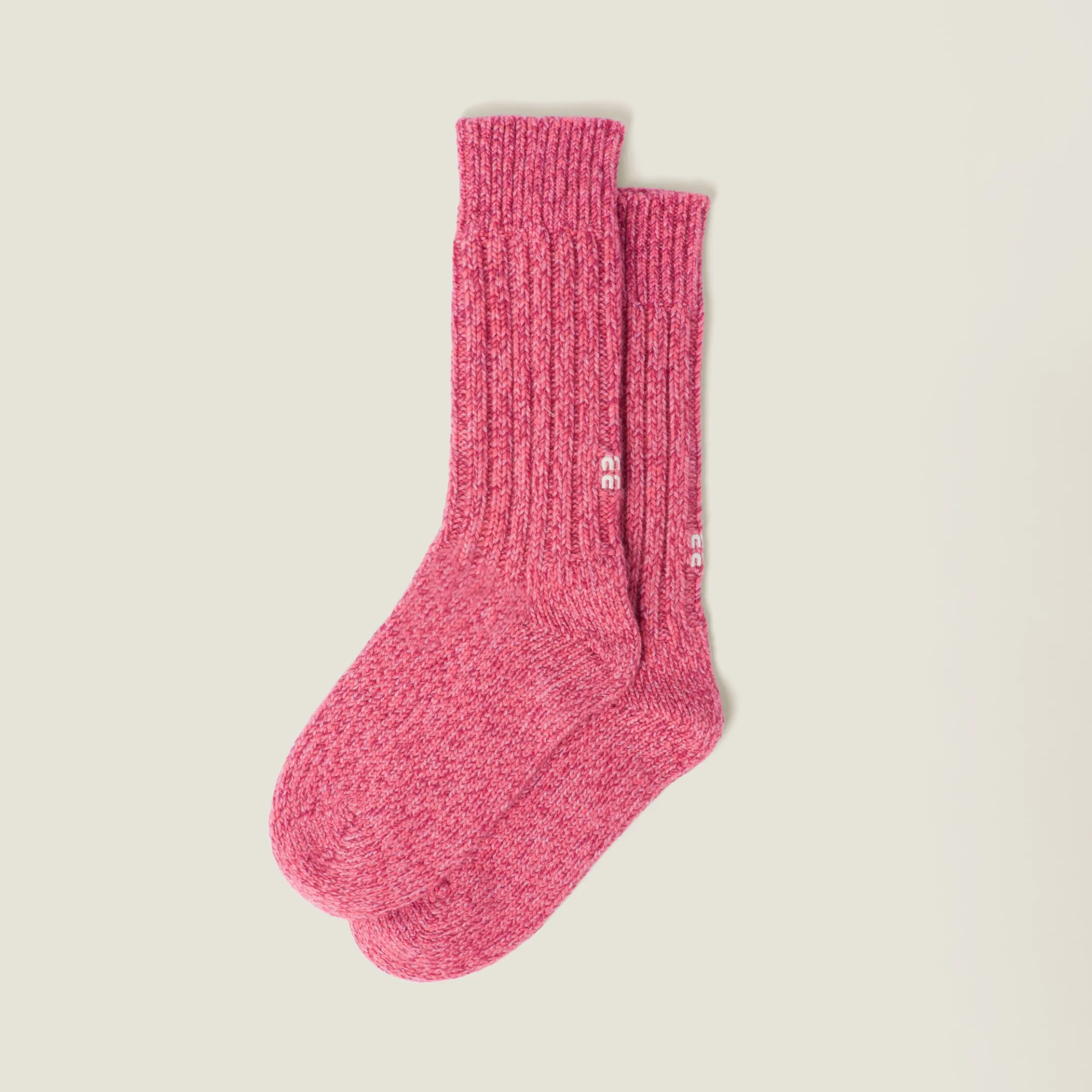 Pink Wool And Cashmere Socks | Miu Miu
