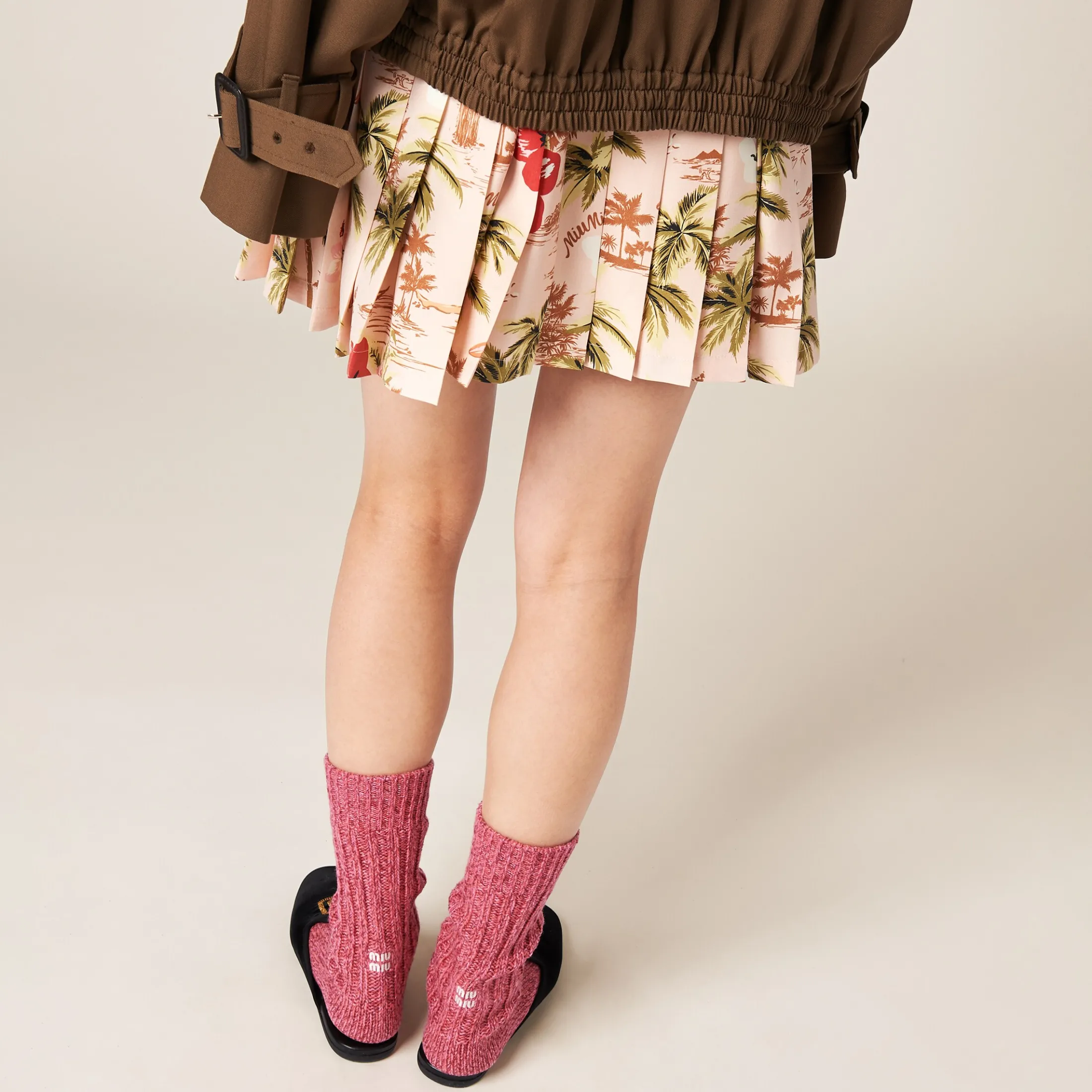 Pink Wool And Cashmere Socks | Miu Miu