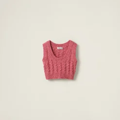 Pink Wool And Cashmere Top | Miu Miu